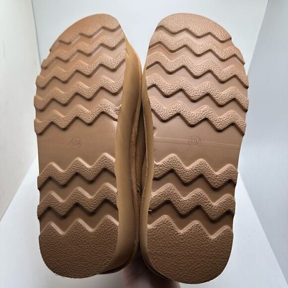 CUSHIONAIRE Women's Genuine Suede Cozy Mule Platform +Memory Foam 9.5 CHESTNUT N - Picture 5 of 7